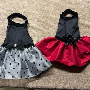 Chic Black with Polka Dot and Red Dog Dress Bundle